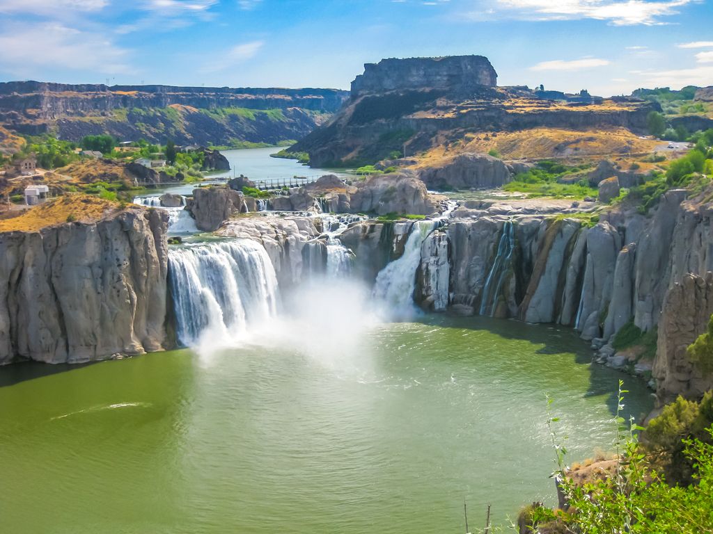 Το Shoshone Falls Idaho δηλώνει φυσικά θαύματα
