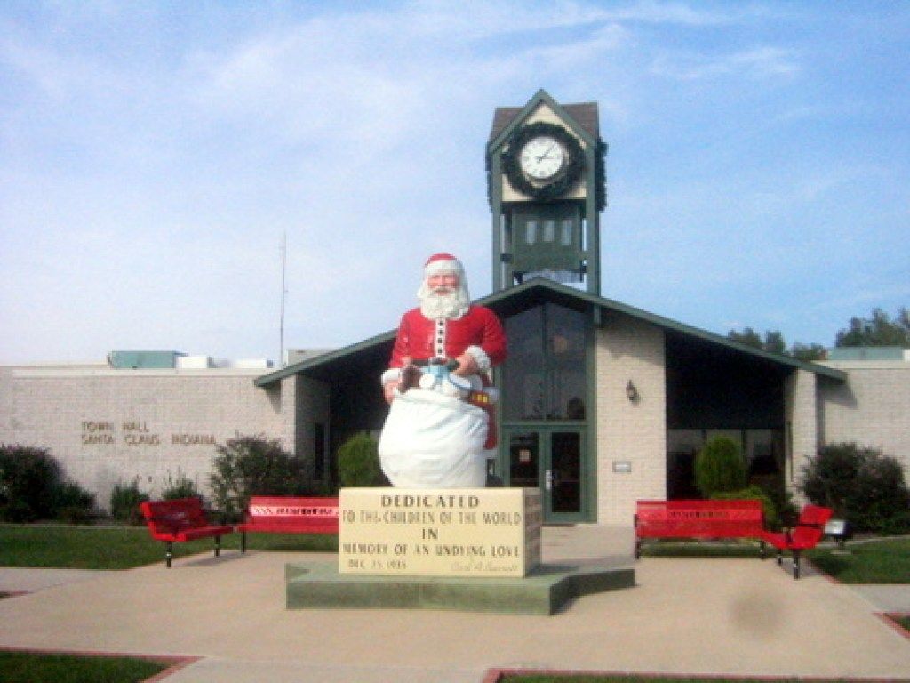 ซานตาคลอสอินเดียนาเมืองคริสต์มาสในอเมริกา