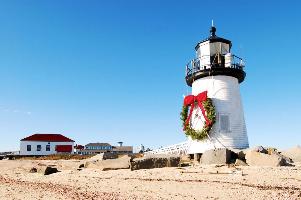 Nantucket, अमेरिका में मैसाचुसेट्स क्रिसमस शहरों
