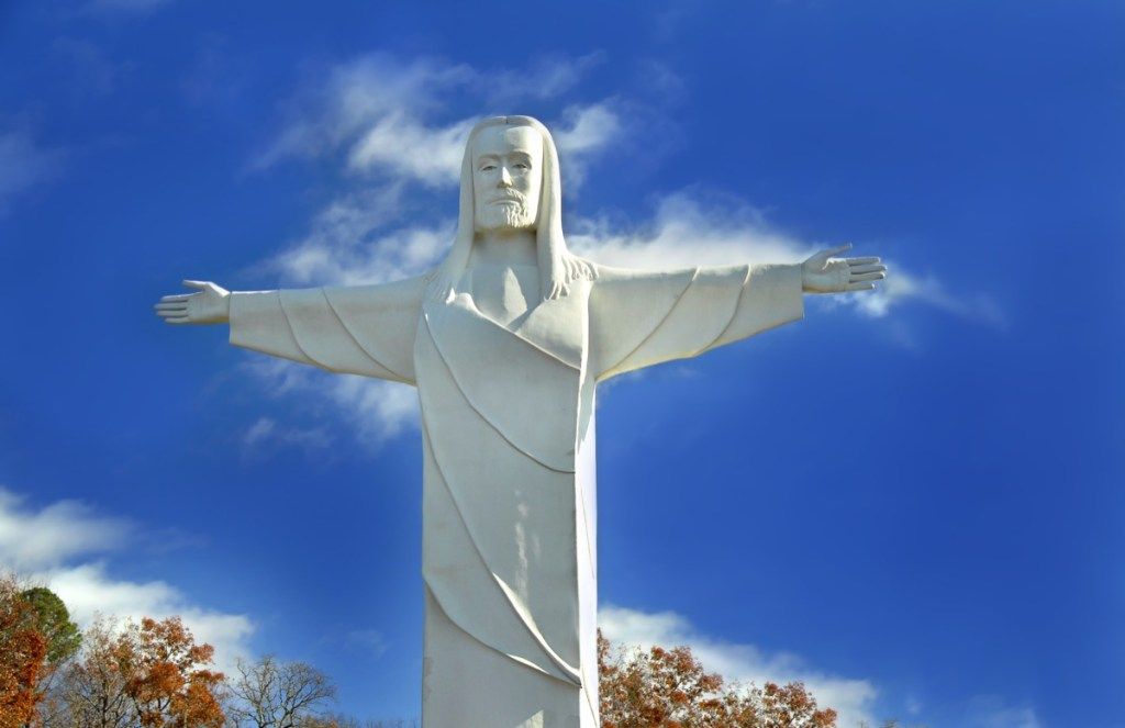 아칸소 주에있는 오 자크의 그리스도 동상, 상징적 인 주 사진