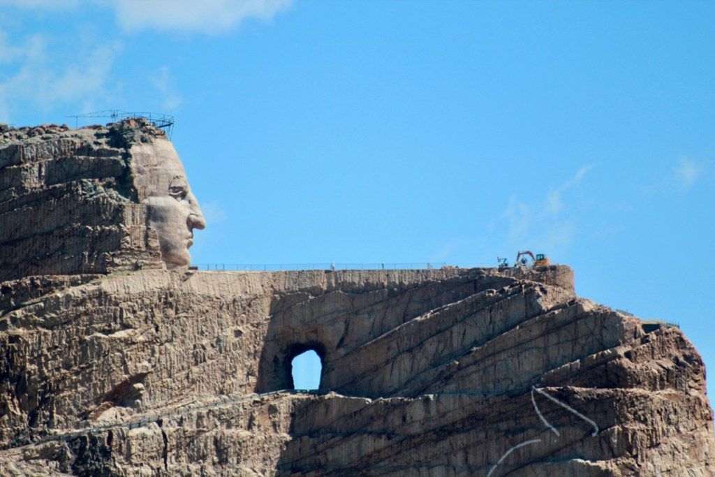 паметник на луд кон в Южна Дакота, емблематични държавни снимки