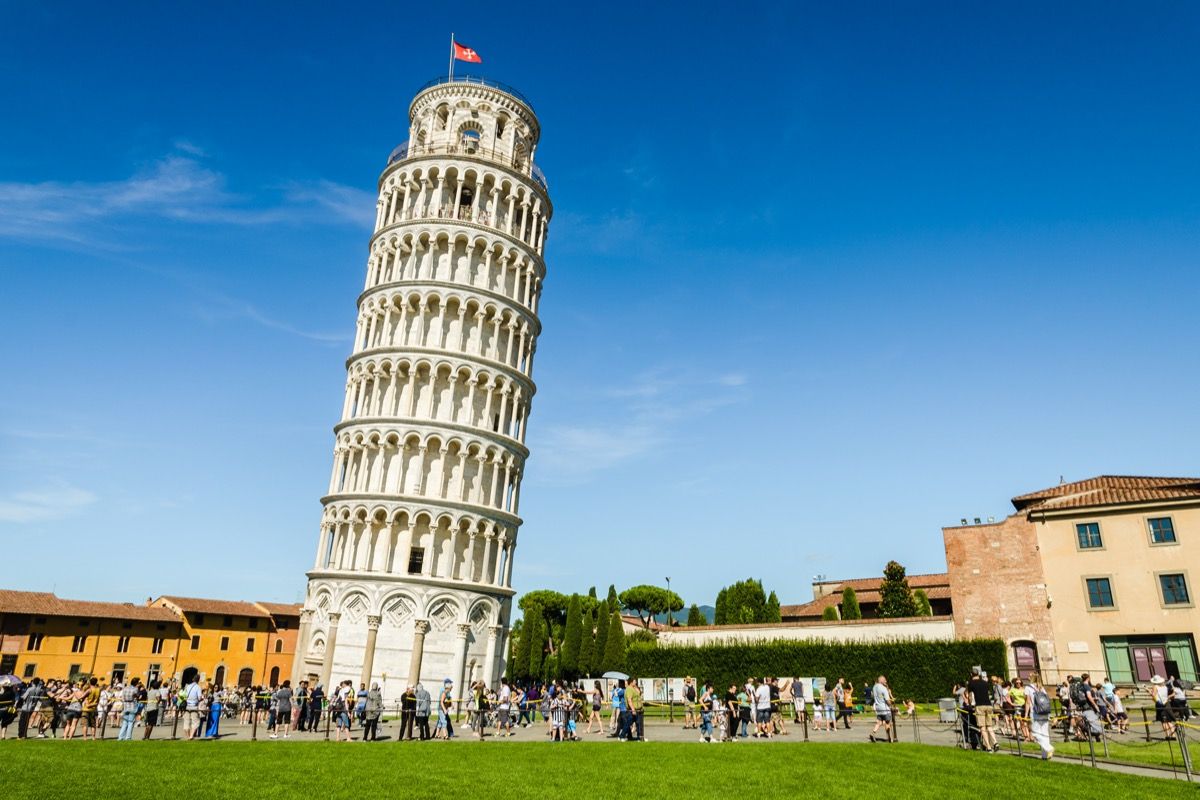 det skjeve tårnet i Pisa
