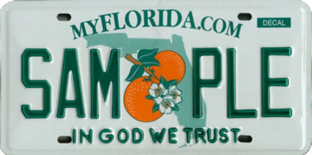 kentekenplaat van de staat Florida