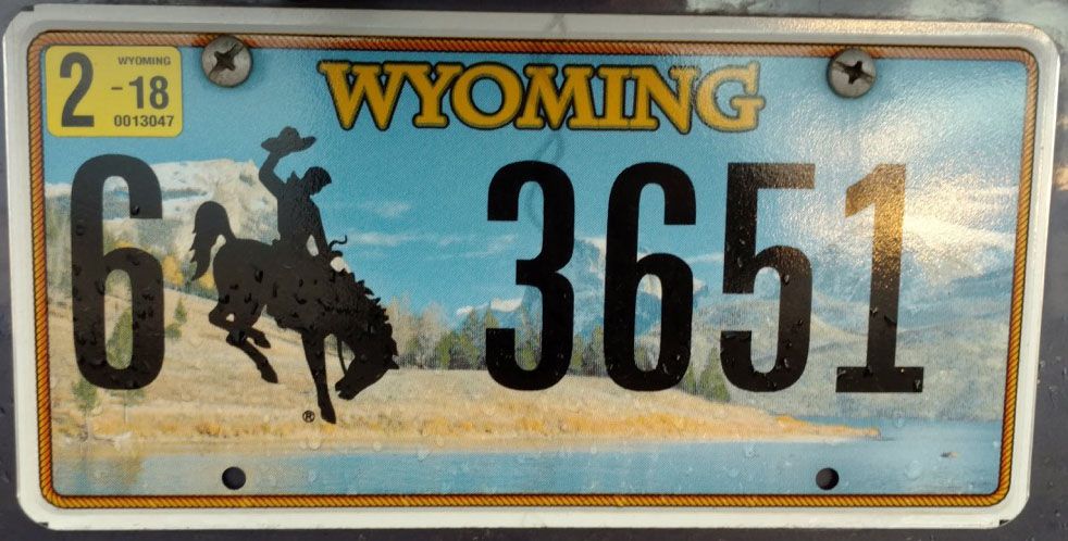 Wyomingská ŠPZ