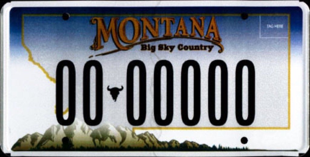 لوحة ترخيص مونتانا