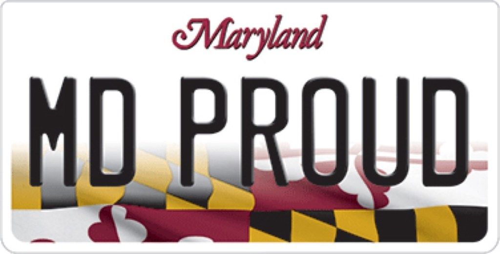 Maryland nummerplate