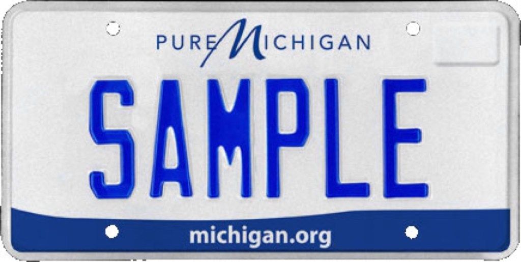tablica rejestracyjna stanu Michigan