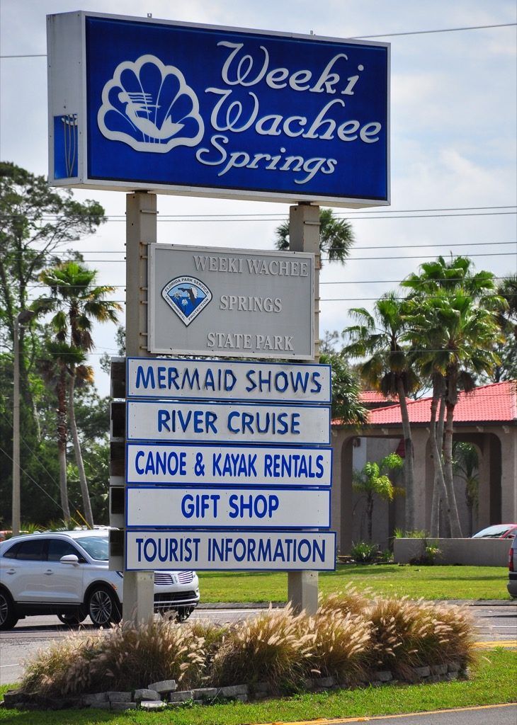 Weeki Wachee Florida 50 самых крошечных городков США