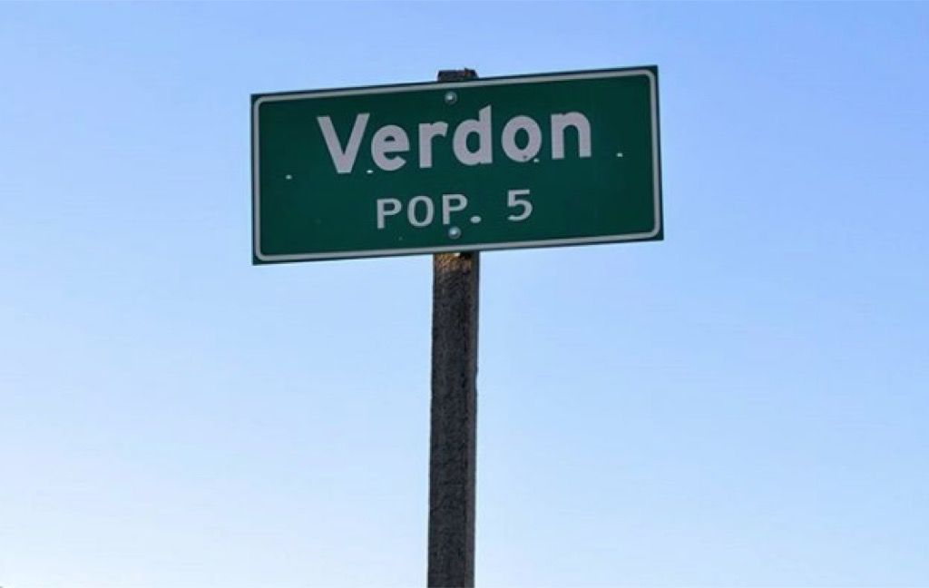 verdon sd US లోని 50 అతి చిన్న పట్టణాలు