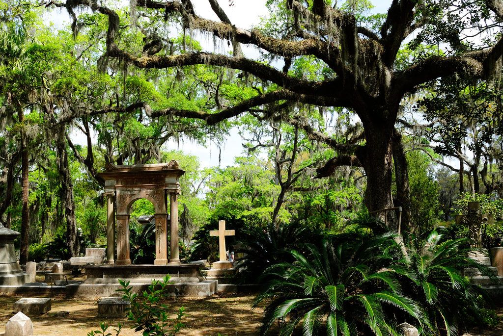 Destinos mágicos de Savannah del cementerio de Bonaventure