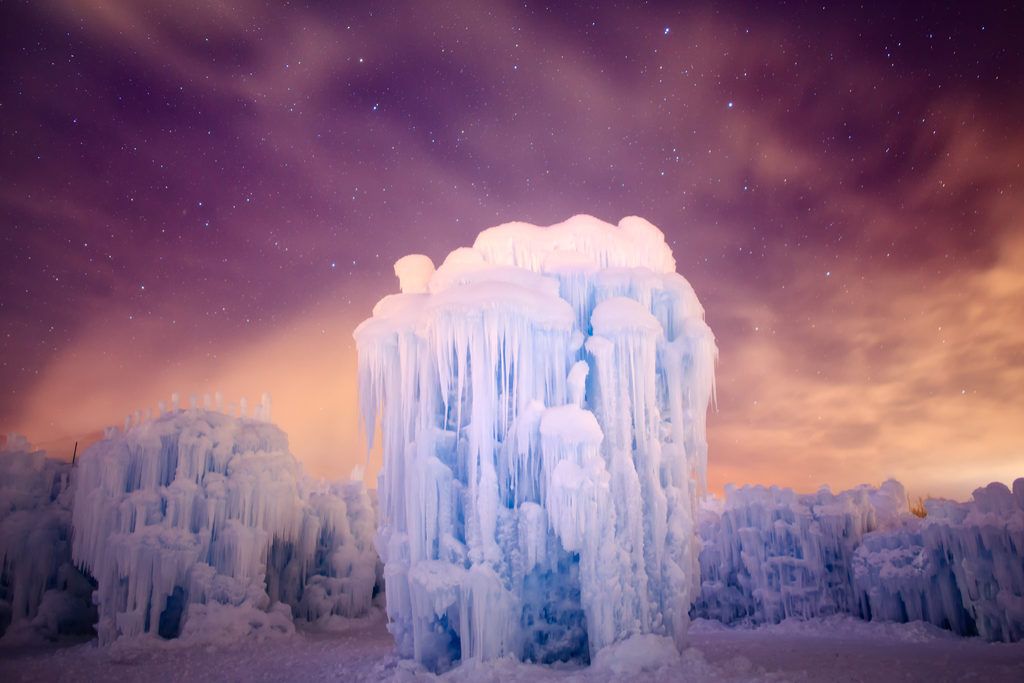 Midway Ice Castles Destinos mágicos de Utah
