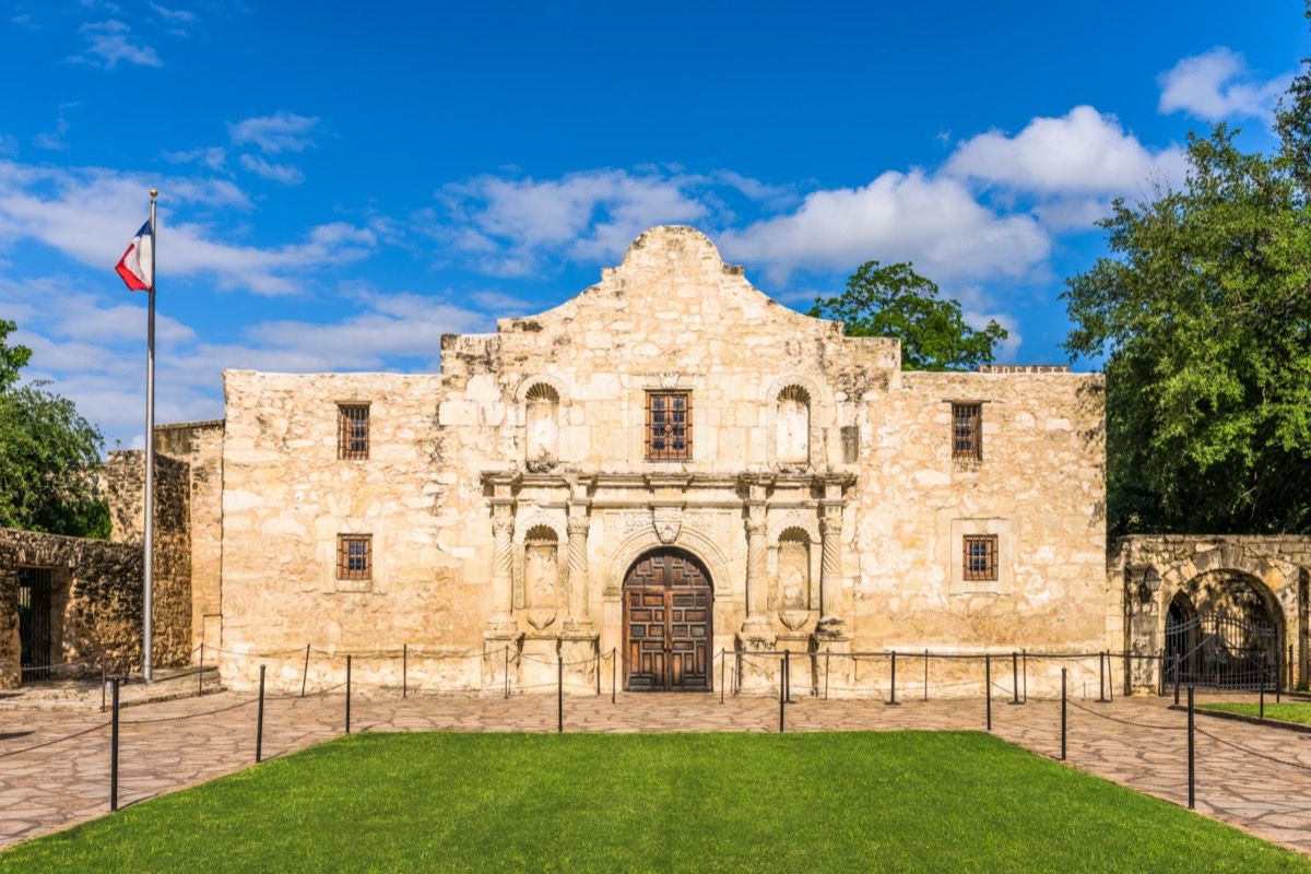 alamo, ajalooline kindlus San Antonios