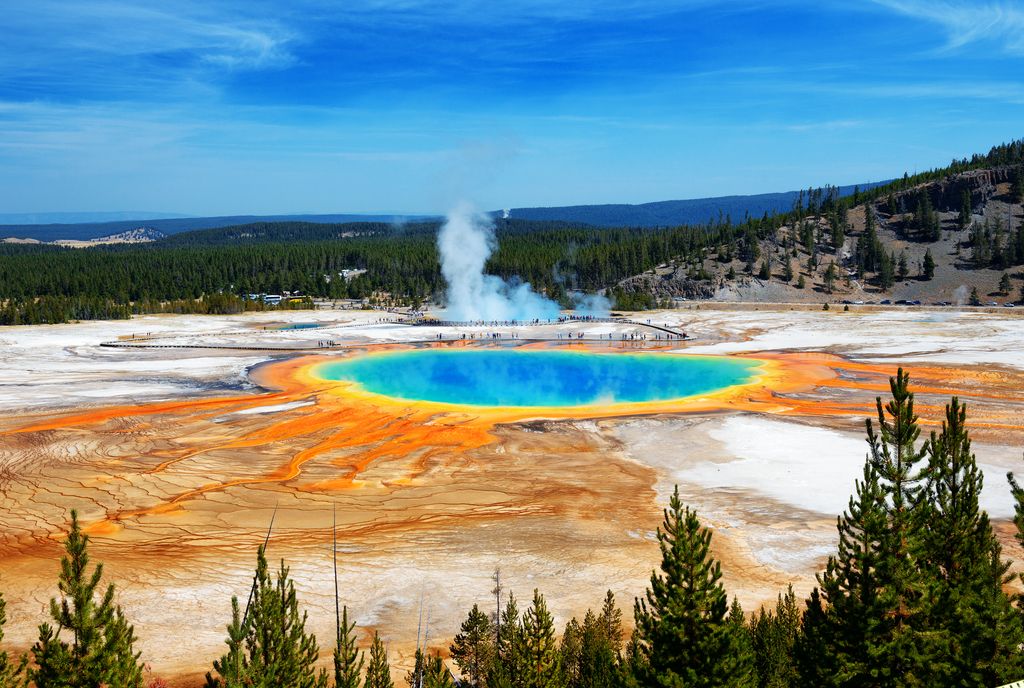 Wyoming geotermalna wiosna w Yellowstone