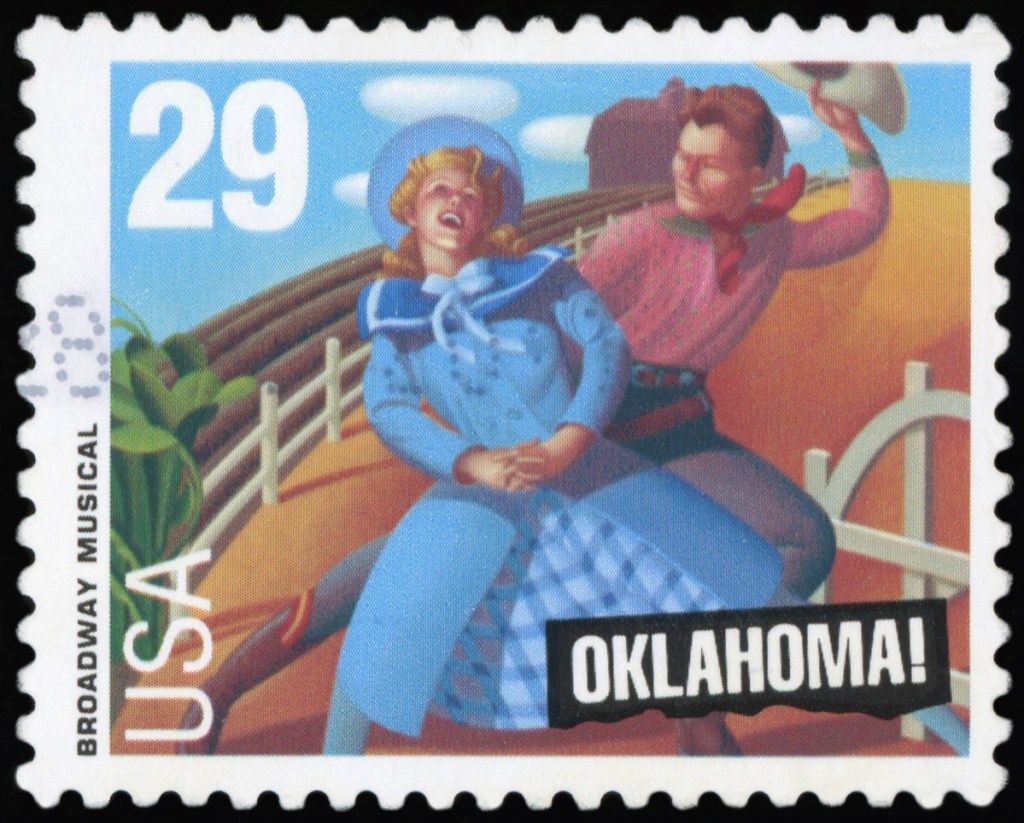 Broadway Oklahoma musikalske frimerke