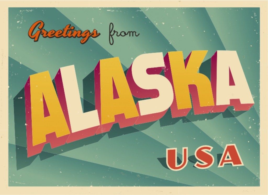 razglednica aljaske poznati državni kipovi