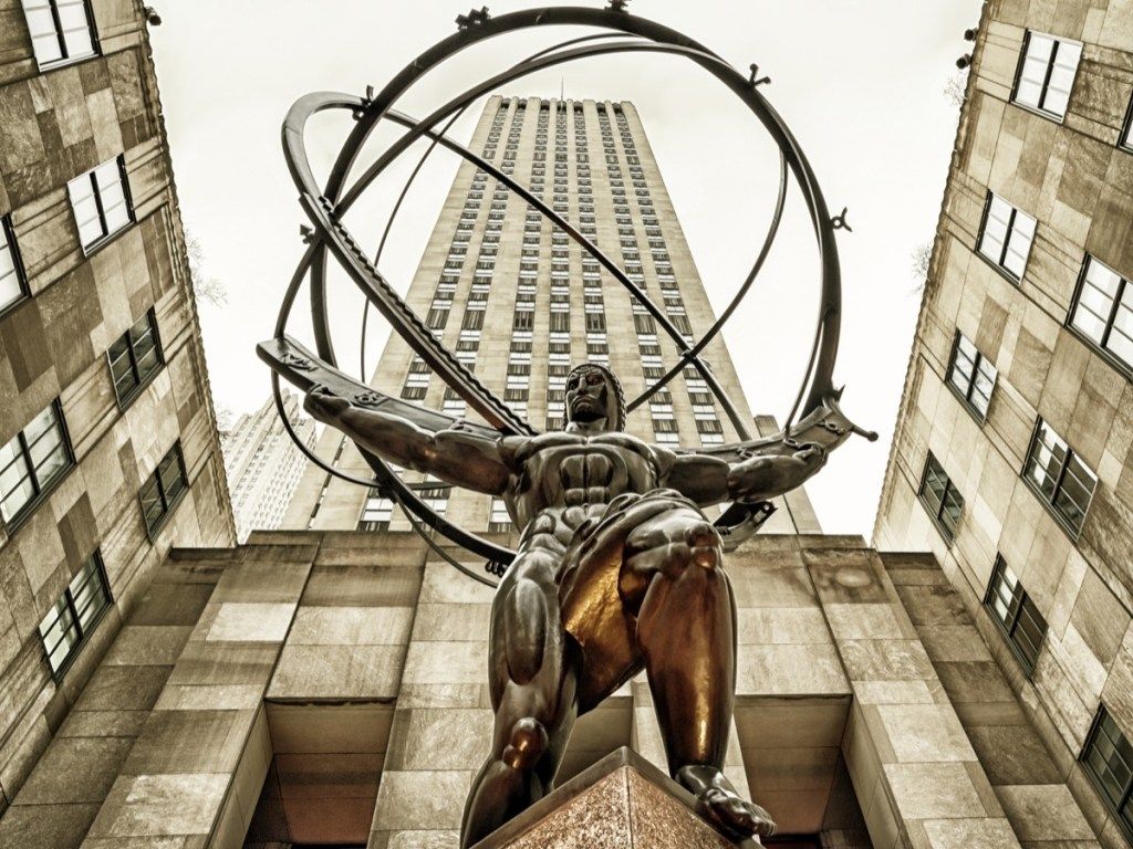 statua atlasa new york citya poznati državni kipovi