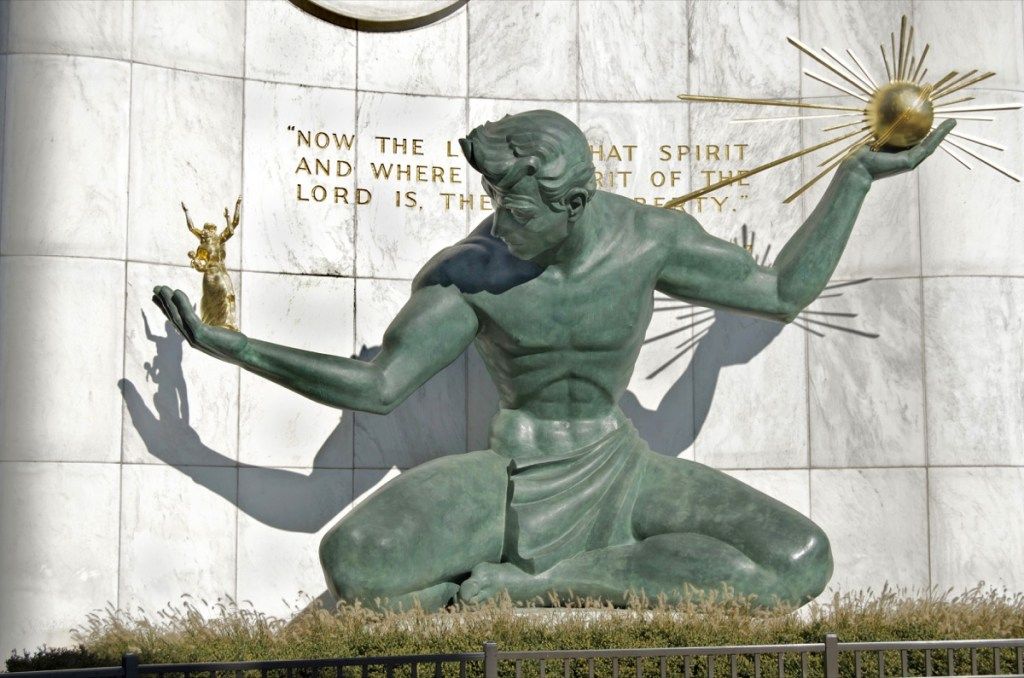 duh detroitskog kipa u michiganu poznati državni kipovi