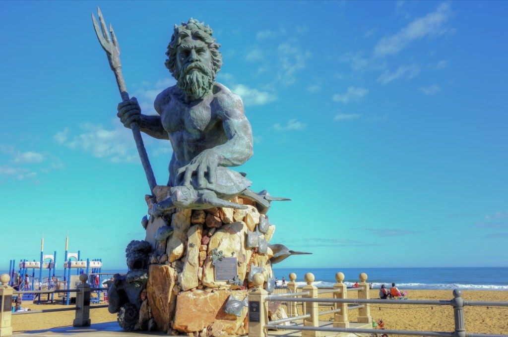 kip kralja neptuna djevičanska plaža virginia poznati državni kipovi