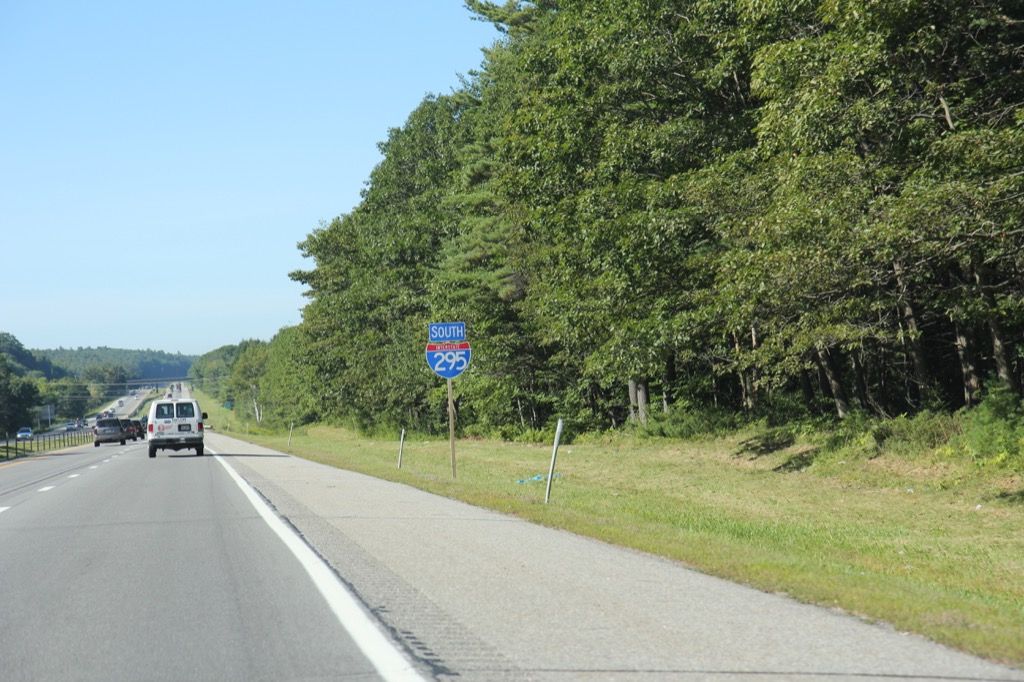 Maine i295 verkehrsreichste Straße in jedem Bundesstaat