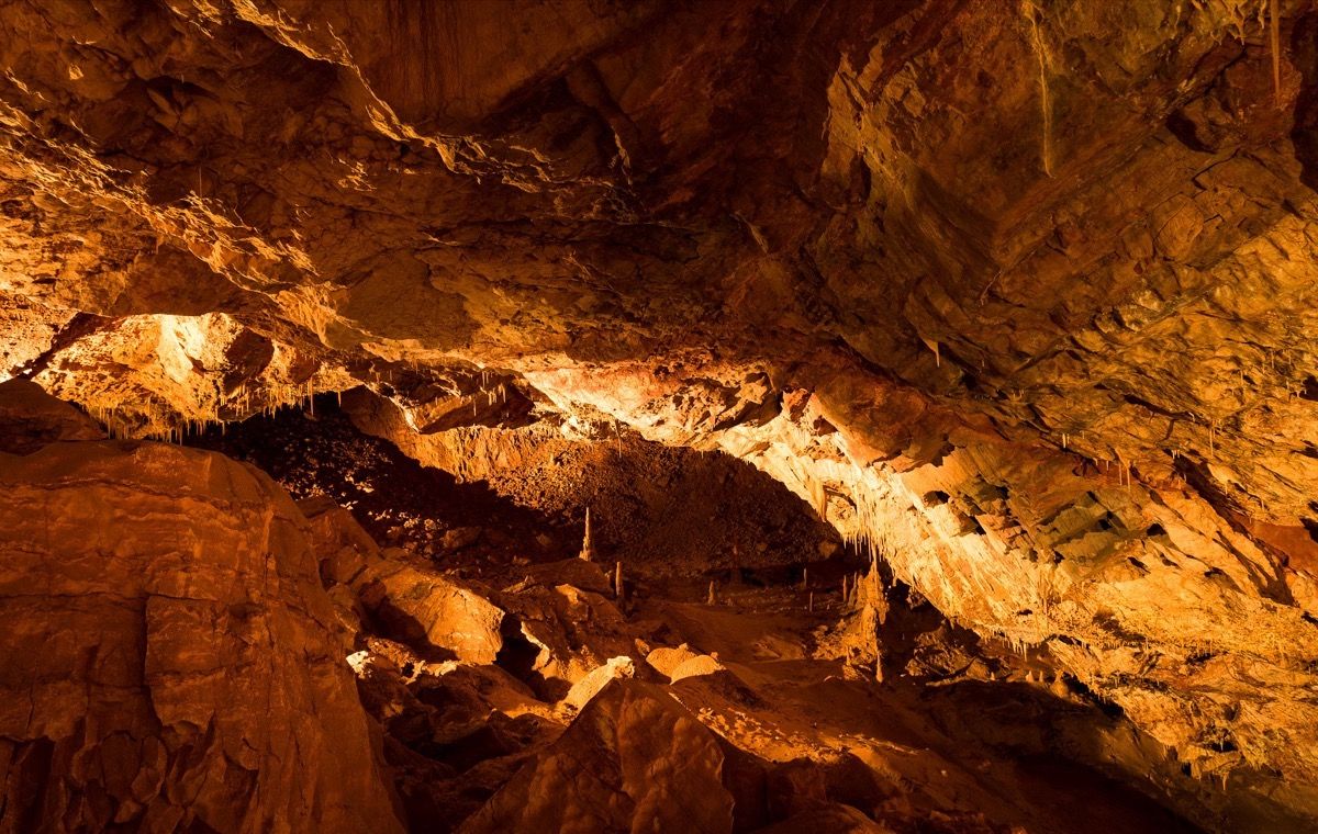 interior de las cavernas de kartchner