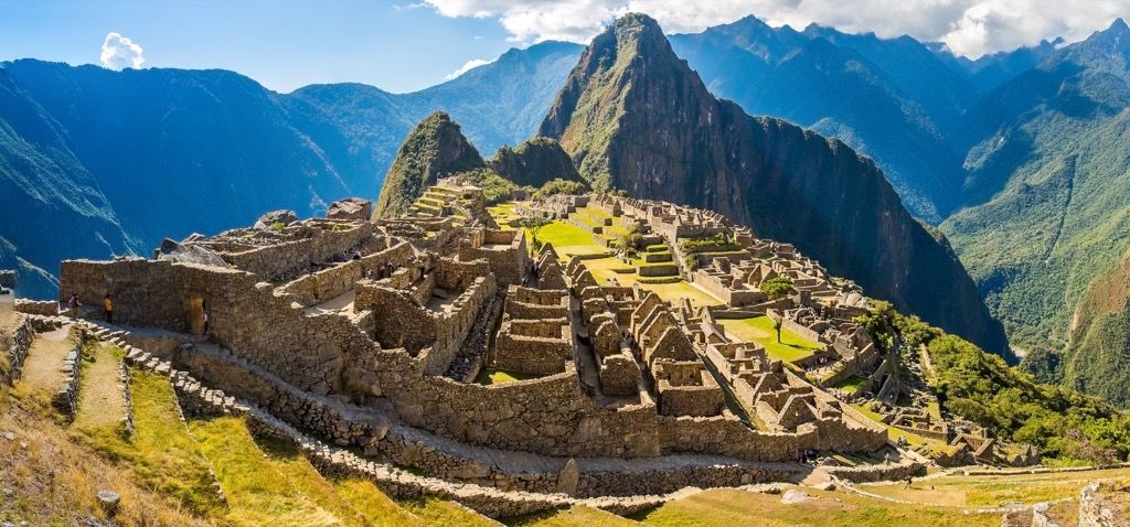Machu Picchu Peru-landen zonder schoon water