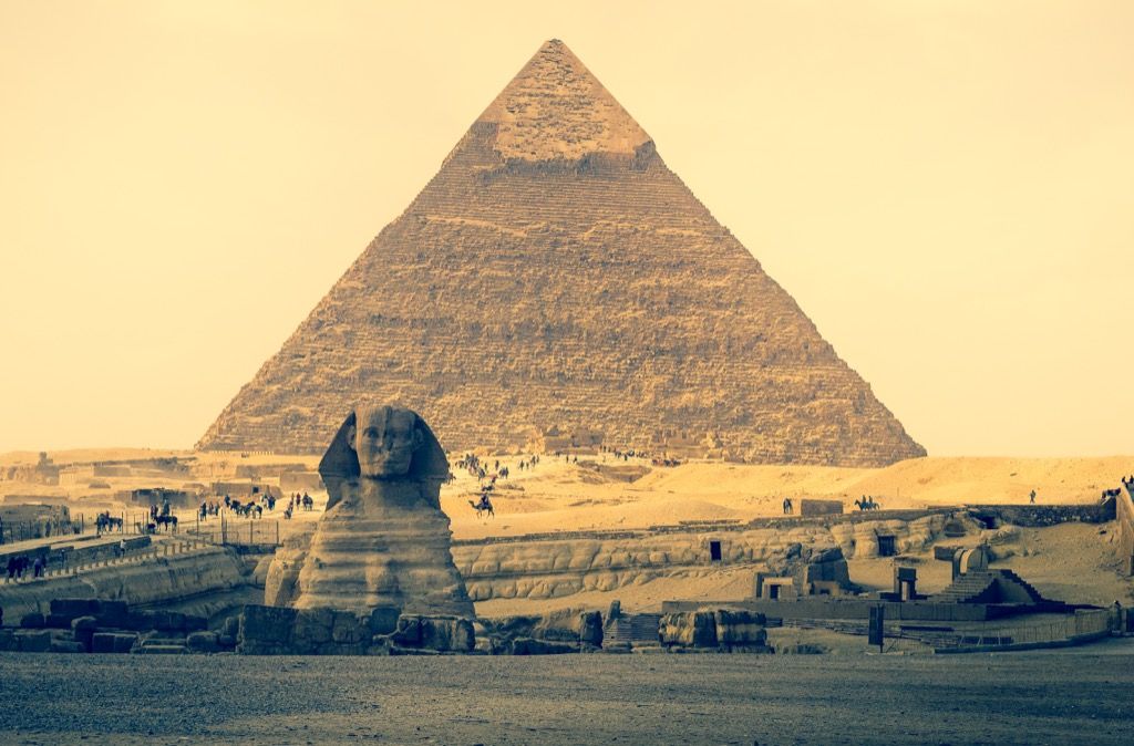 giza egypti pyramidit matkustavat maissa ilman puhdasta vettä