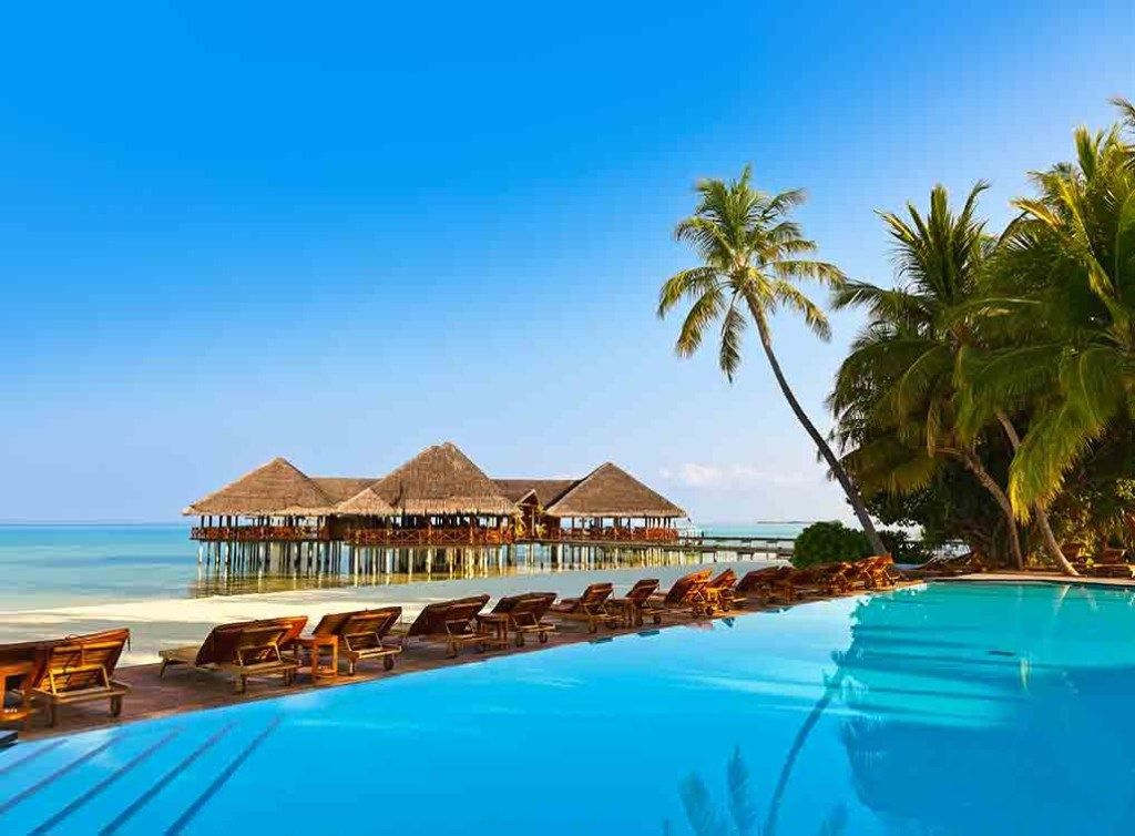 Malediwy na plażach w krajach oceanicznych bez czystej wody