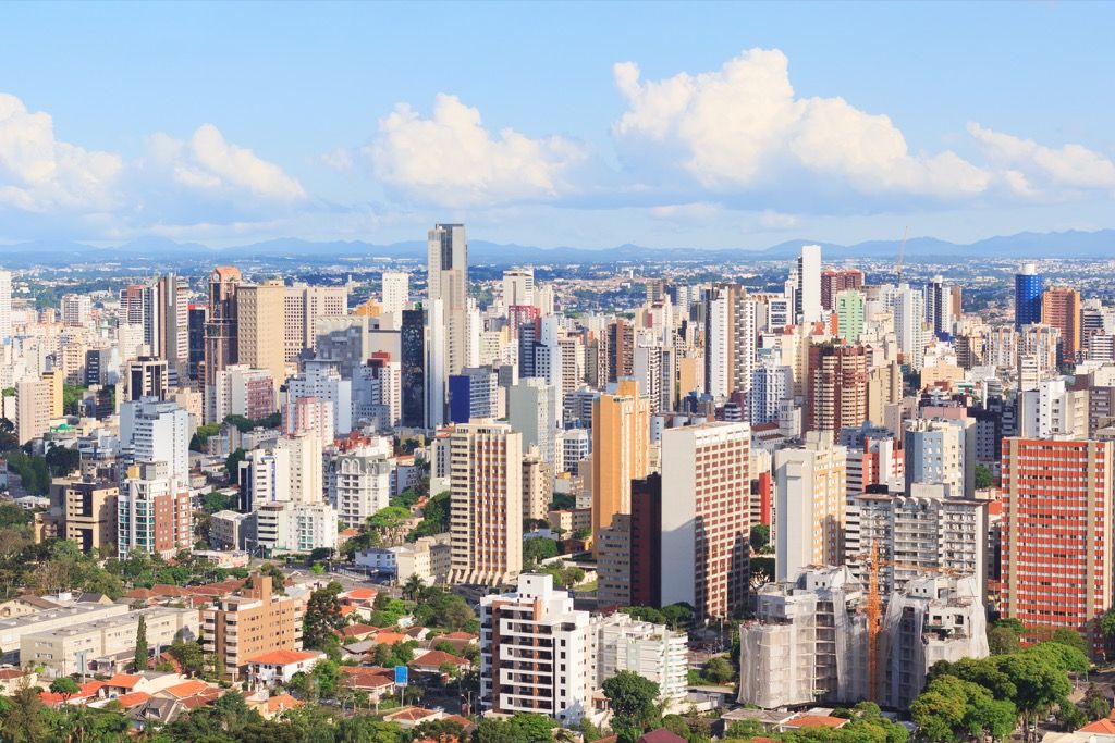 Curitiba, krajiny Brazílie bez čistej vody