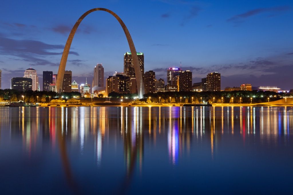 St. Louis, najsrečnejša mesta, najbolj pijana mesta, najprimernejša mesta