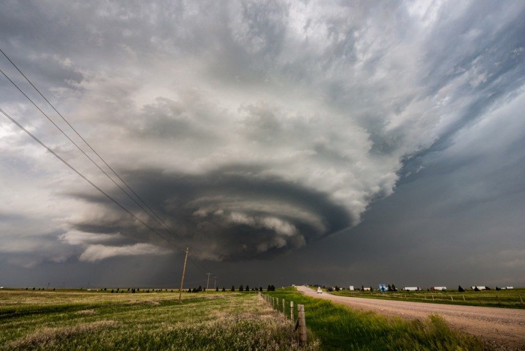 Supercell Harrisburg, Nebraska fotografije redkih dogodkov