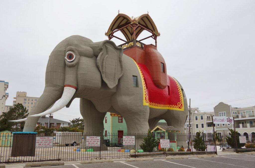 Lucy the Elephant New Jersey, underlige statslige vartegn