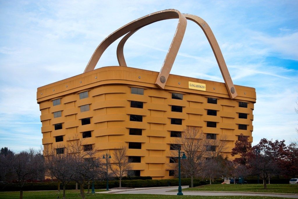 newark Ohio Longaberger Company Building кошница, емблематични държавни снимки