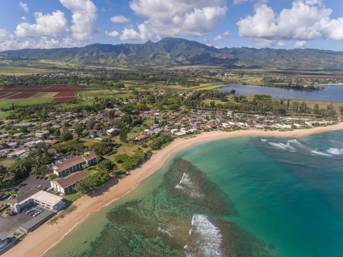 pemandangan udara haleiwa hawaii